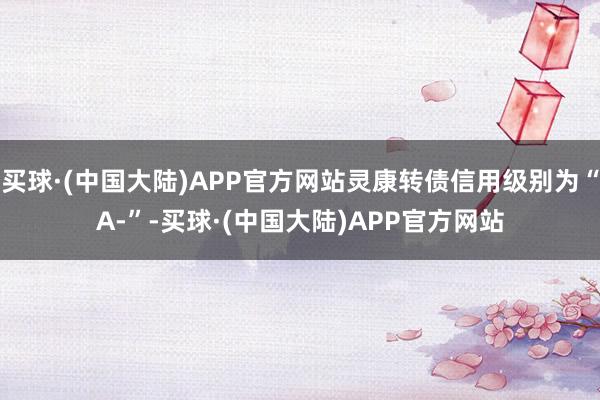 买球·(中国大陆)APP官方网站灵康转债信用级别为“A-”-买球·(中国大陆)APP官方网站