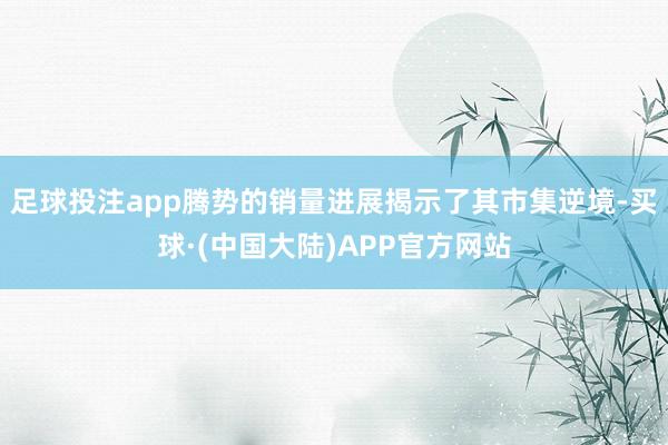 足球投注app腾势的销量进展揭示了其市集逆境-买球·(中国大陆)APP官方网站