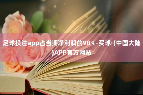 足球投注app占当期净利润的98%-买球·(中国大陆)APP官方网站