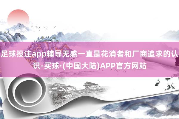 足球投注app辅导无感一直是花消者和厂商追求的认识-买球·(中国大陆)APP官方网站