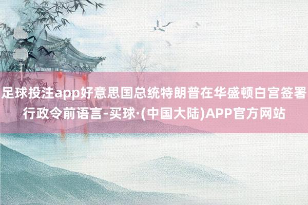 足球投注app好意思国总统特朗普在华盛顿白宫签署行政令前语言-买球·(中国大陆)APP官方网站