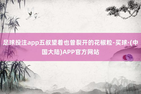 足球投注app五叔望着也曾裂开的花椒粒-买球·(中国大陆)APP官方网站